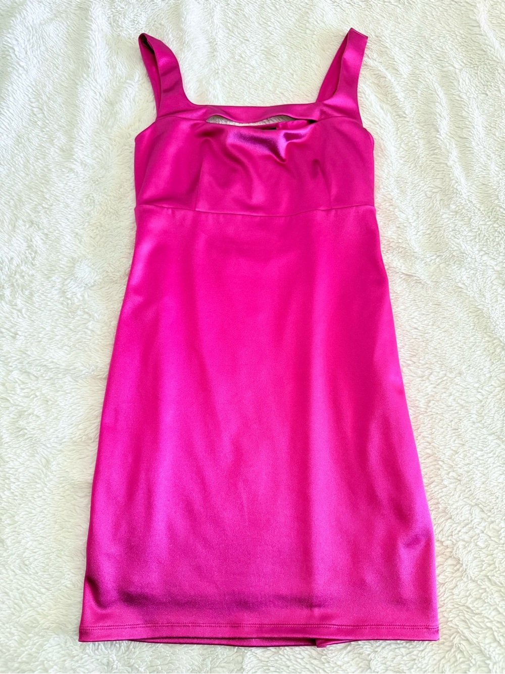 Guess Hot Pink Satin Dress